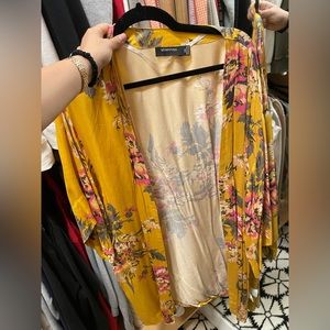 Mink pink beach kimono